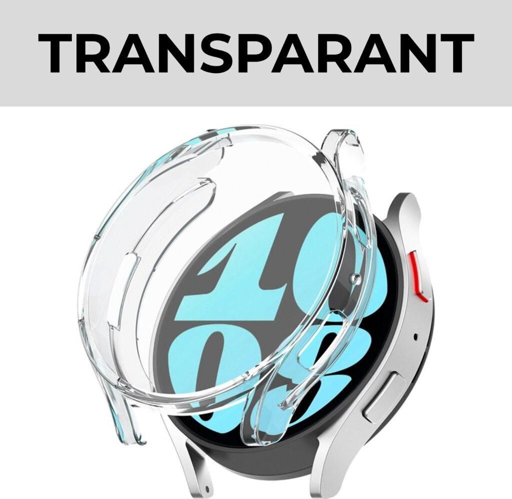 Strap-it TPU-Hülle – passend für Samsung Galaxy Watch 6 (44 mm) – Schutzhülle für die Galaxy Watch 6 (44 mm) Smartwatch – transparent