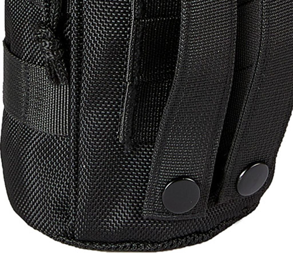 Cloer 850-00 Ms Molly Flaschenbeutel bis 1,5 l, MOLLE-kompatibler Pouch Bag für Flaschen & Isolierkannen, mit Staubschutzkappe & Zugband, 0,1 kg,