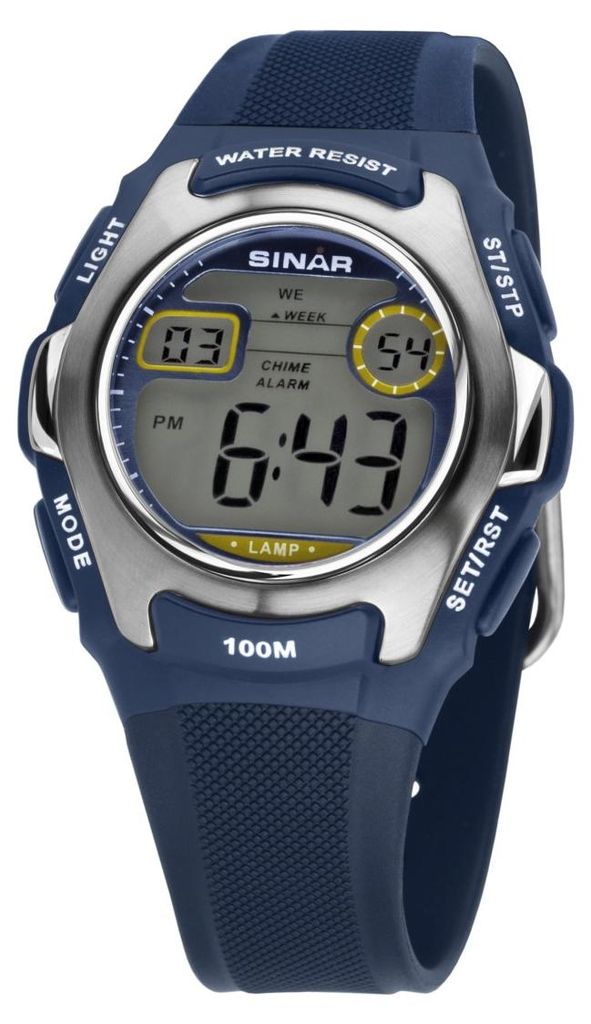 SINAR XE-50-2 Uhr Uni Kautschuk Datum Alarm Licht Digital Produktbild 