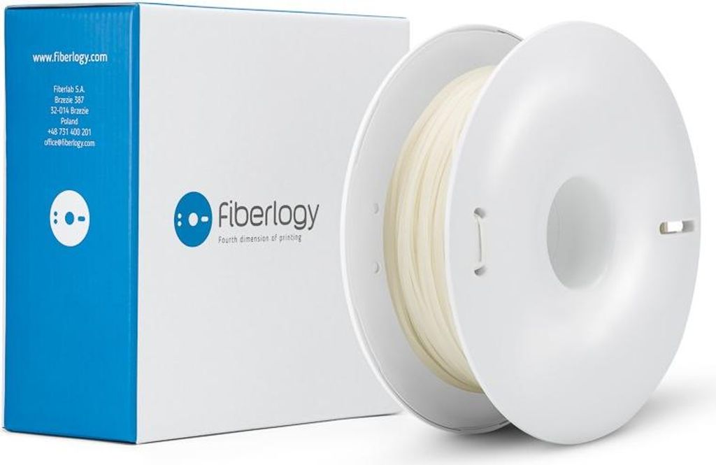 Filament Nylon PA12 + GF15 Natural 1,75 mm 0,5kg FIBERLOGY Zdjęcie produktu 