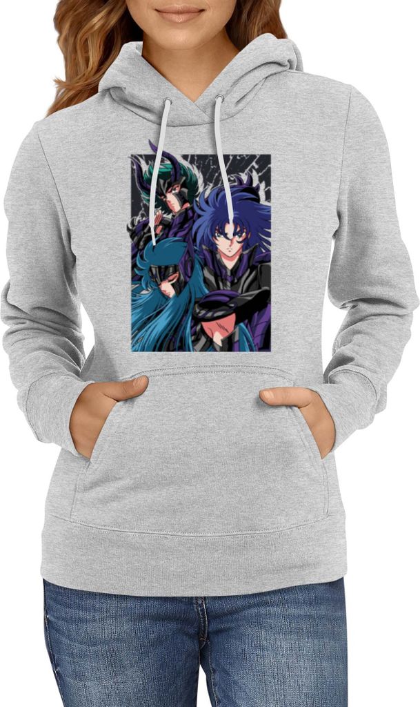 Damen Kapuzenpullover Japan Manga Comics Anime Saint Anime Seiya Knights Of The Zodiac Poster Var-026 Saint Anime Seiya Knights Of The Zodiac Poste...