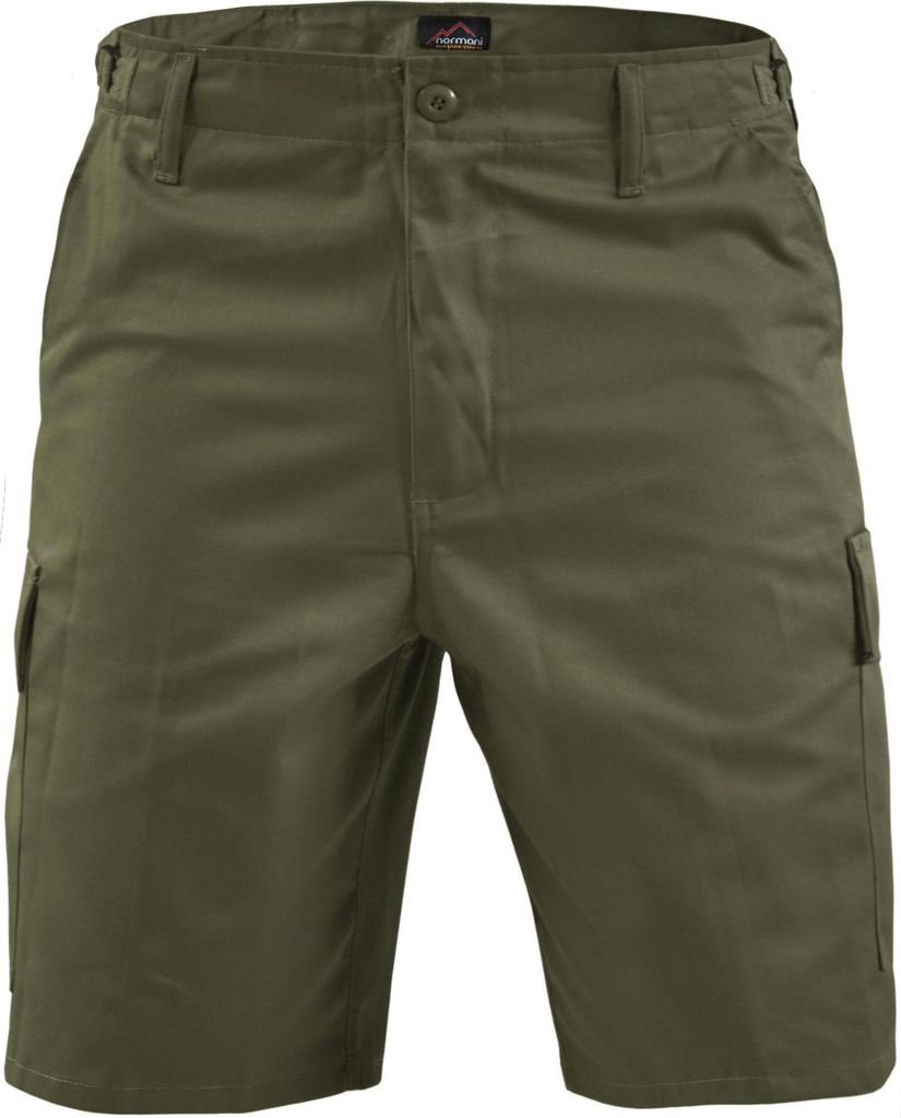 Herren BDU Cargo Shorts hautfreundlich mit Smartphone-Tasche, Tunnelzug und Gürtelschlaufen