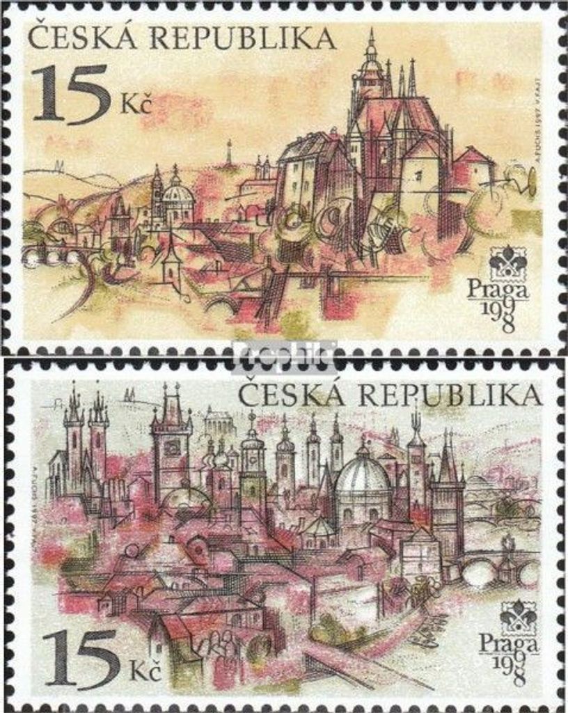 Briefmarken Tschechien 1997 Mi 156-157 (kompl.Ausg.) postfrisch PRAGA