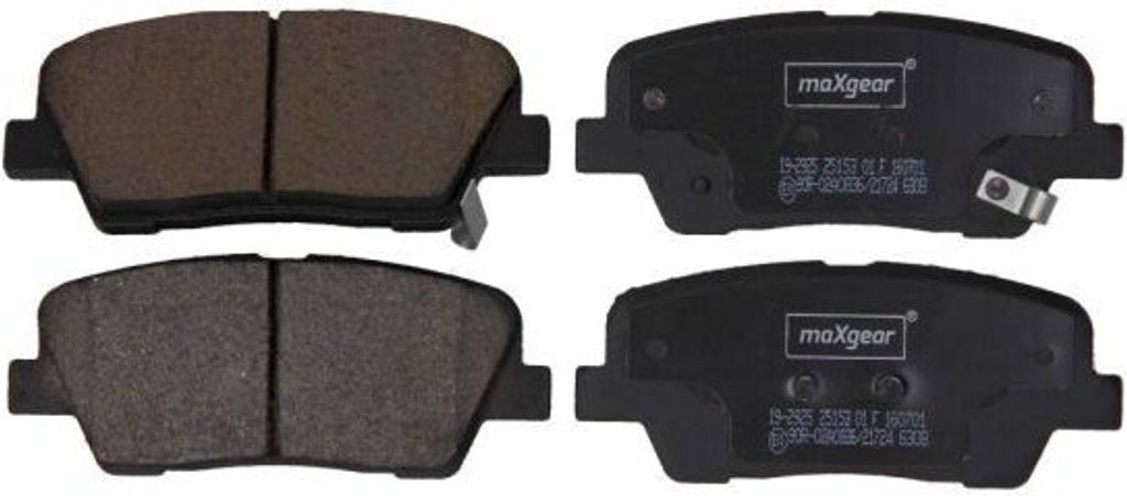 MAXGEAR 19-2925 - OE 58302 3NA91 Bremsbeläge, Hinten für Genesis (BH), Genesis, Grand Santa Fe, Santa Fe II (CM), Santa Fe III (DM), Sorento II (XM)