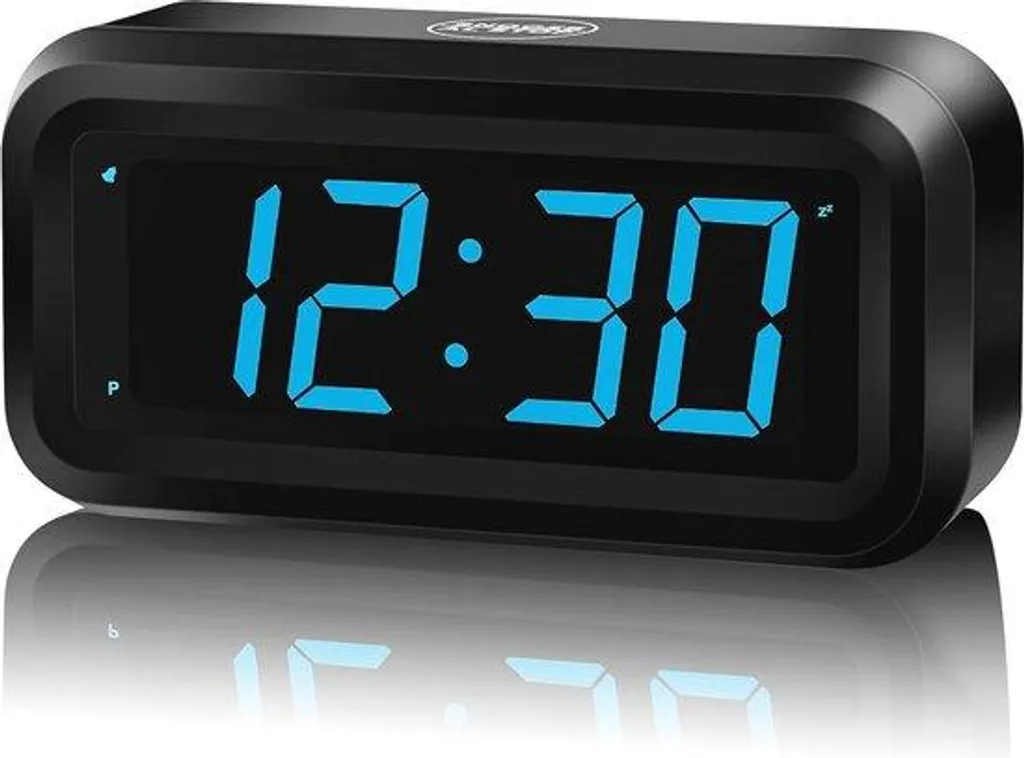 Réveils numériques avec écran LED 1,2 pouce et affichage rouge clair