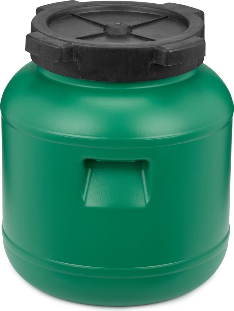 Garronda 10L Plastikfass Lebensmittelfass aus HDPE-Kunststoff Regentonne für Garten GD-0078, Grün