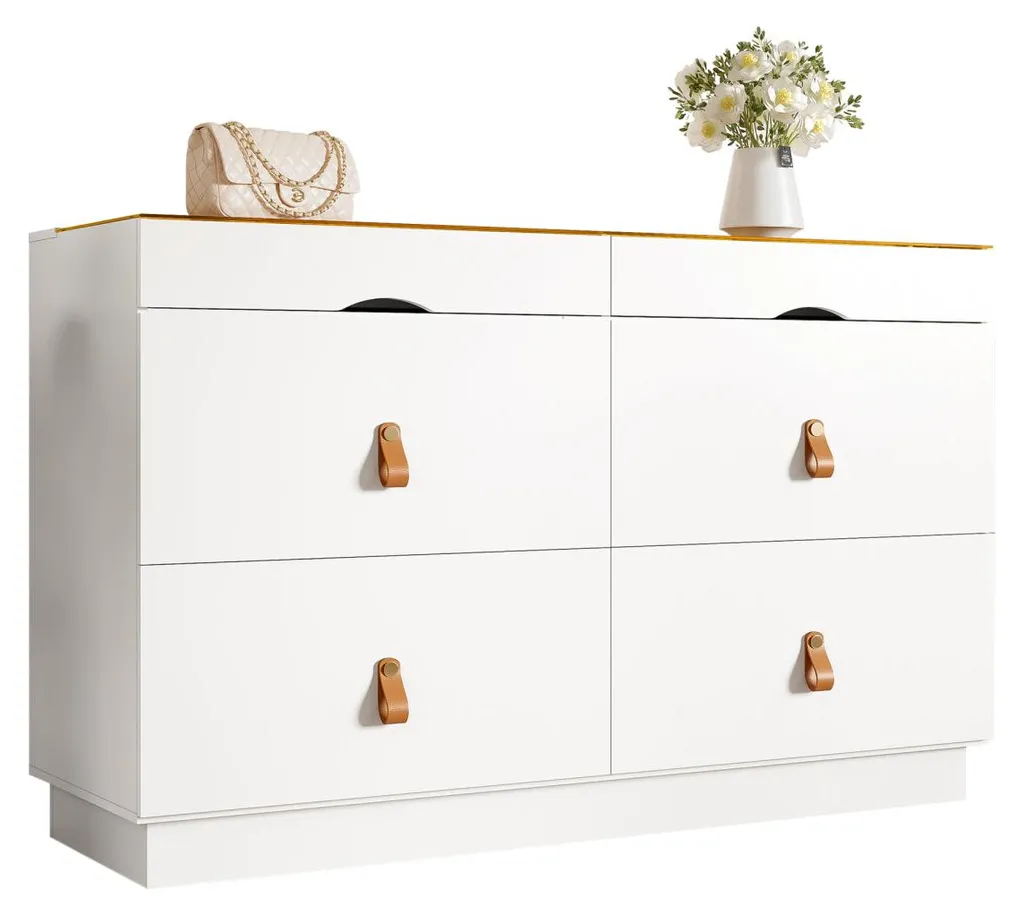 Coiffeuse et Commode de Rangement Blanche L120cm pour la Chambre - 13
