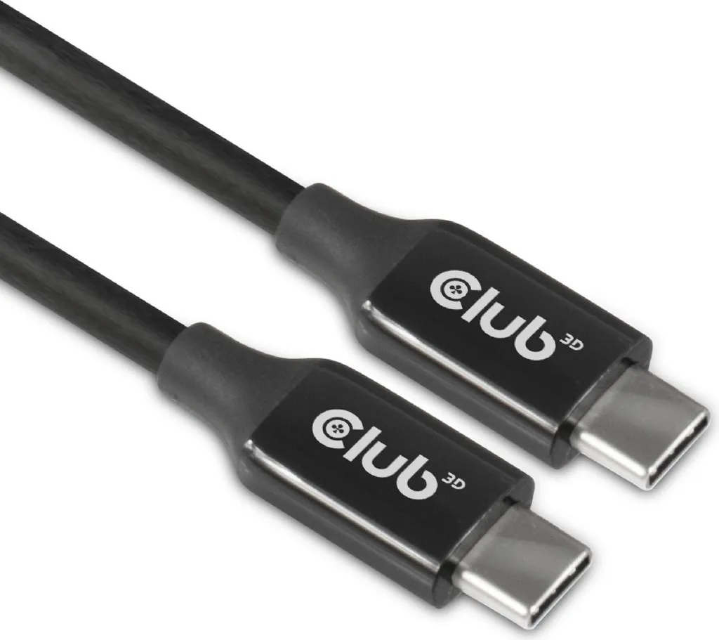CLUB3D Câble USB 3.2 Gen2 Actif Bidirectionnel Type C vers C 8K60Hz