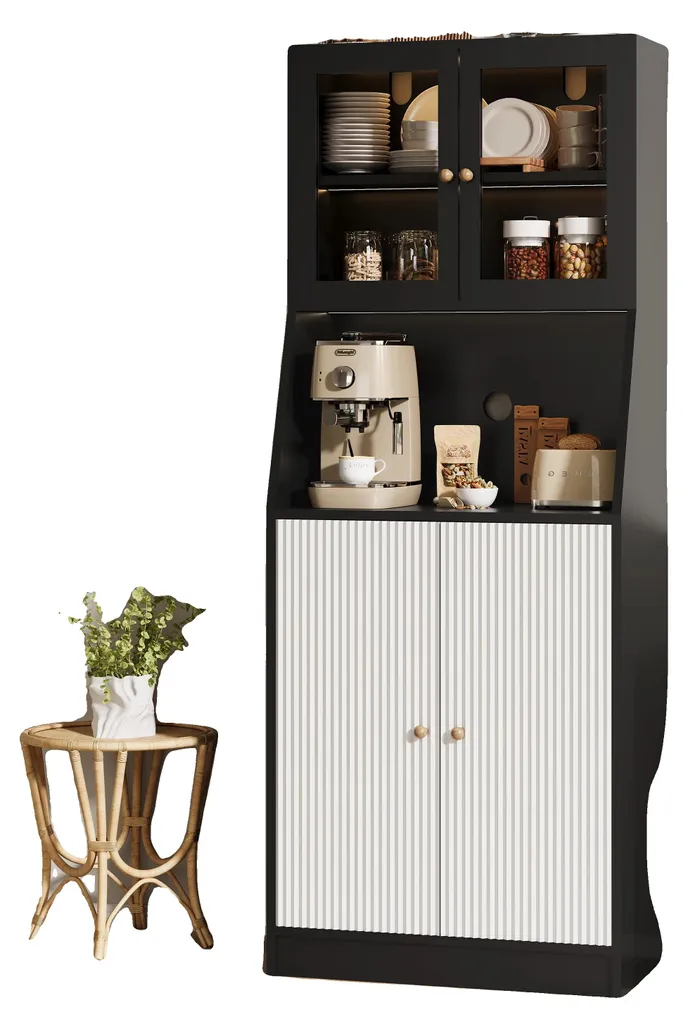 Buffet de cuisine Nior : fini le désordre avec ce meuble LED spacieux