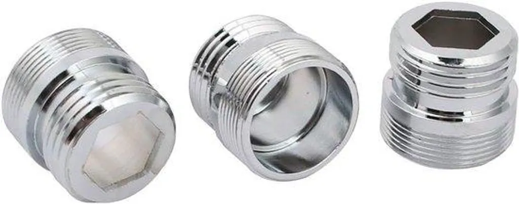 Lot de 3 Adaptateurs Purificateur d'Eau M22 vers 1/2 BSP Mâle Argent