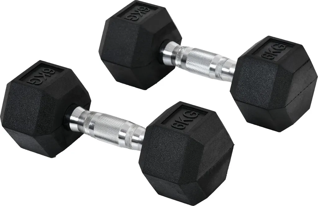 Haltères hexagonaux 12kg : stoppez le roulement avec ce kit musculation