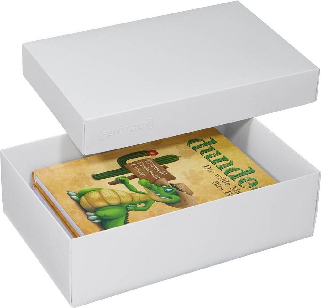 BUNTBOX 71-6 L 2x Geschenkboxen 3,6 l weiß 26,6 x 17,2 x 7,8 cm