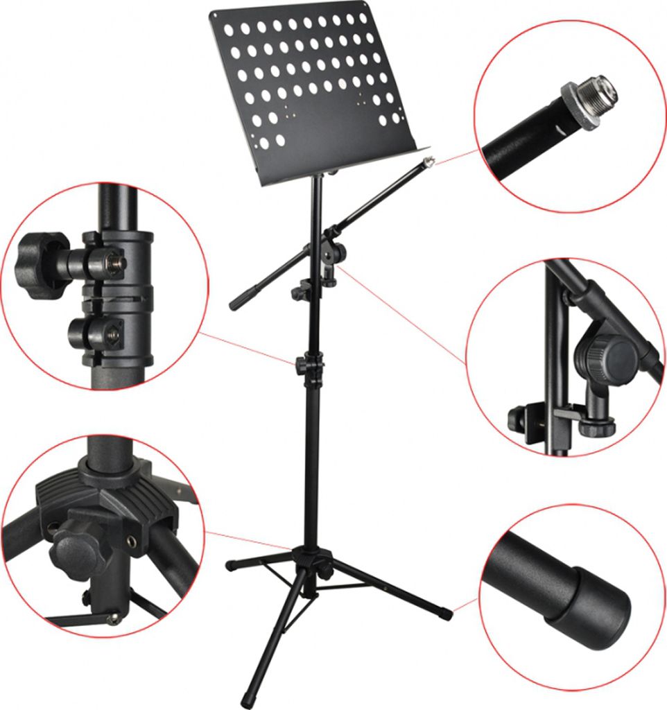 Steinbach Orchesternotenpult mit abnehmbaren Mikrofongalgen Produktbild 