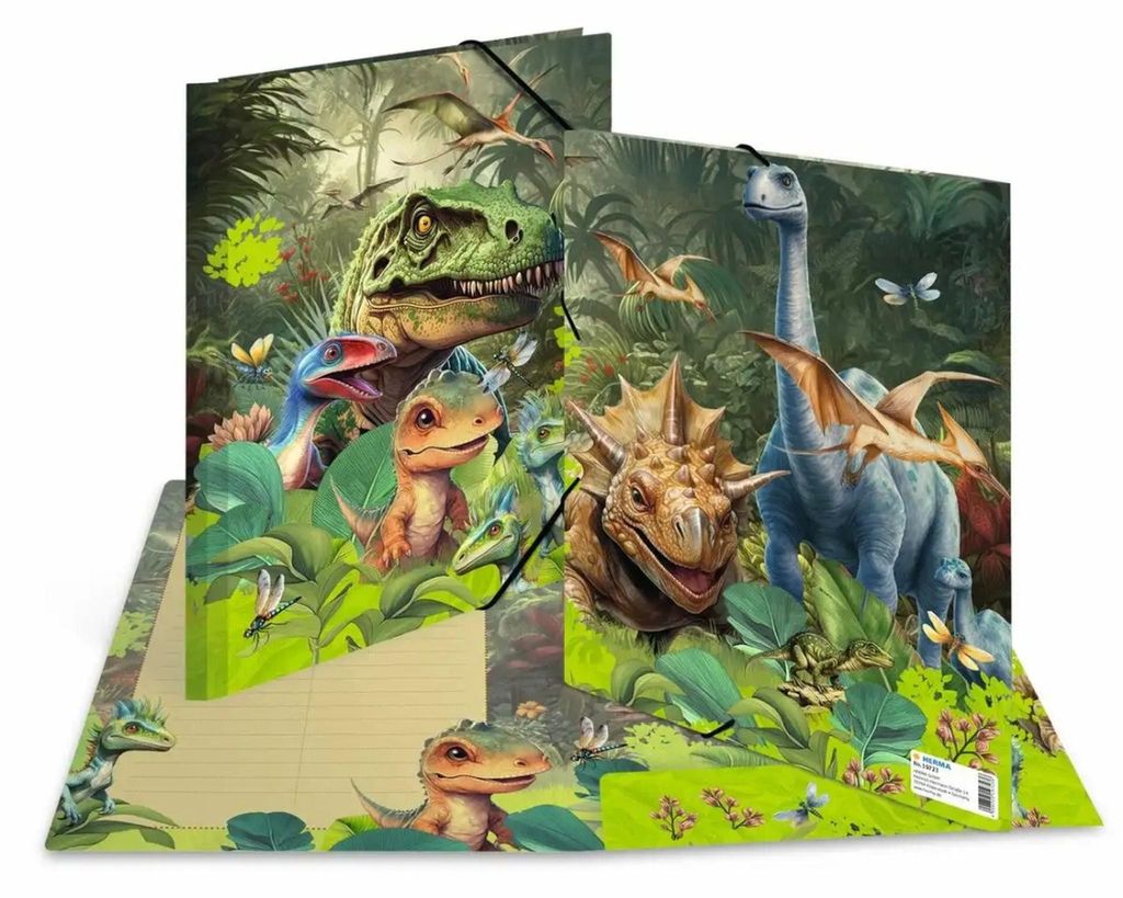 Herma 19723 Sammelmappe - DIN A4 - Dino World Produktbild 