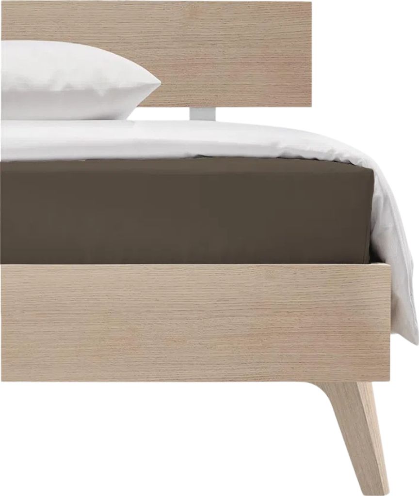 Colours L offene Mako Satin Laken Espresso 270 x 260 cm