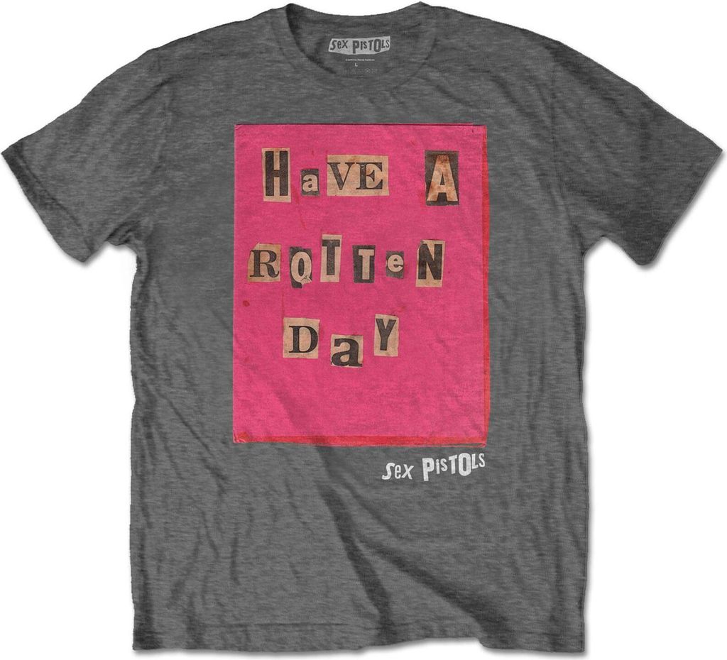 Pistols - "Rotten Day" T-Shirt für Herren/Damen Uni RO2375 (L) (Anthrazit)