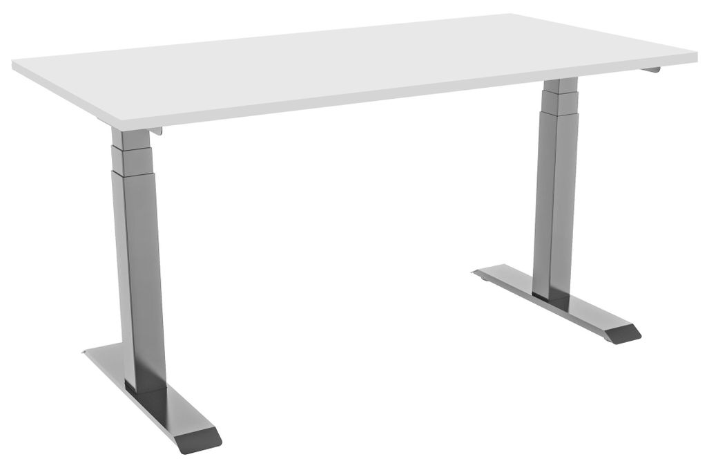 celexon elektrisch höhenverstellbarer Schreibtisch Professional eAdjust-58123 - grau, inkl. Tischplatte 175 x 75 cm