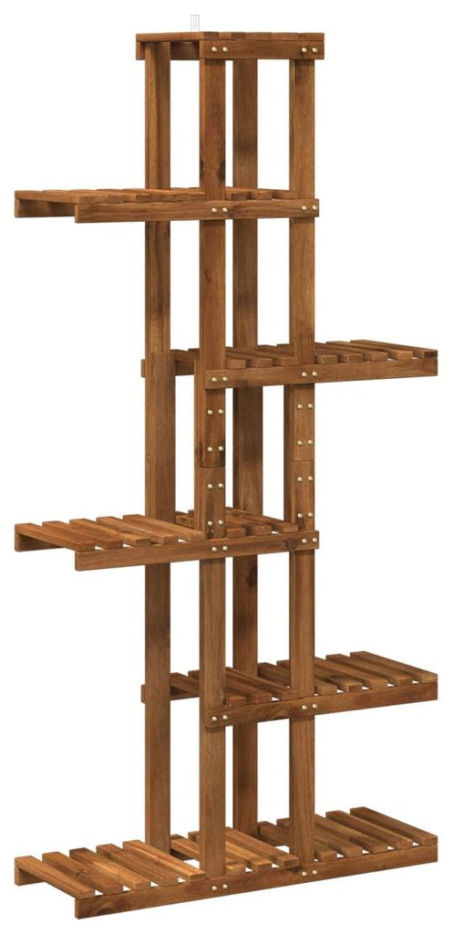 vidaXL Porta piante in legno massello di acacia, naturale, Immagine del prodotto 