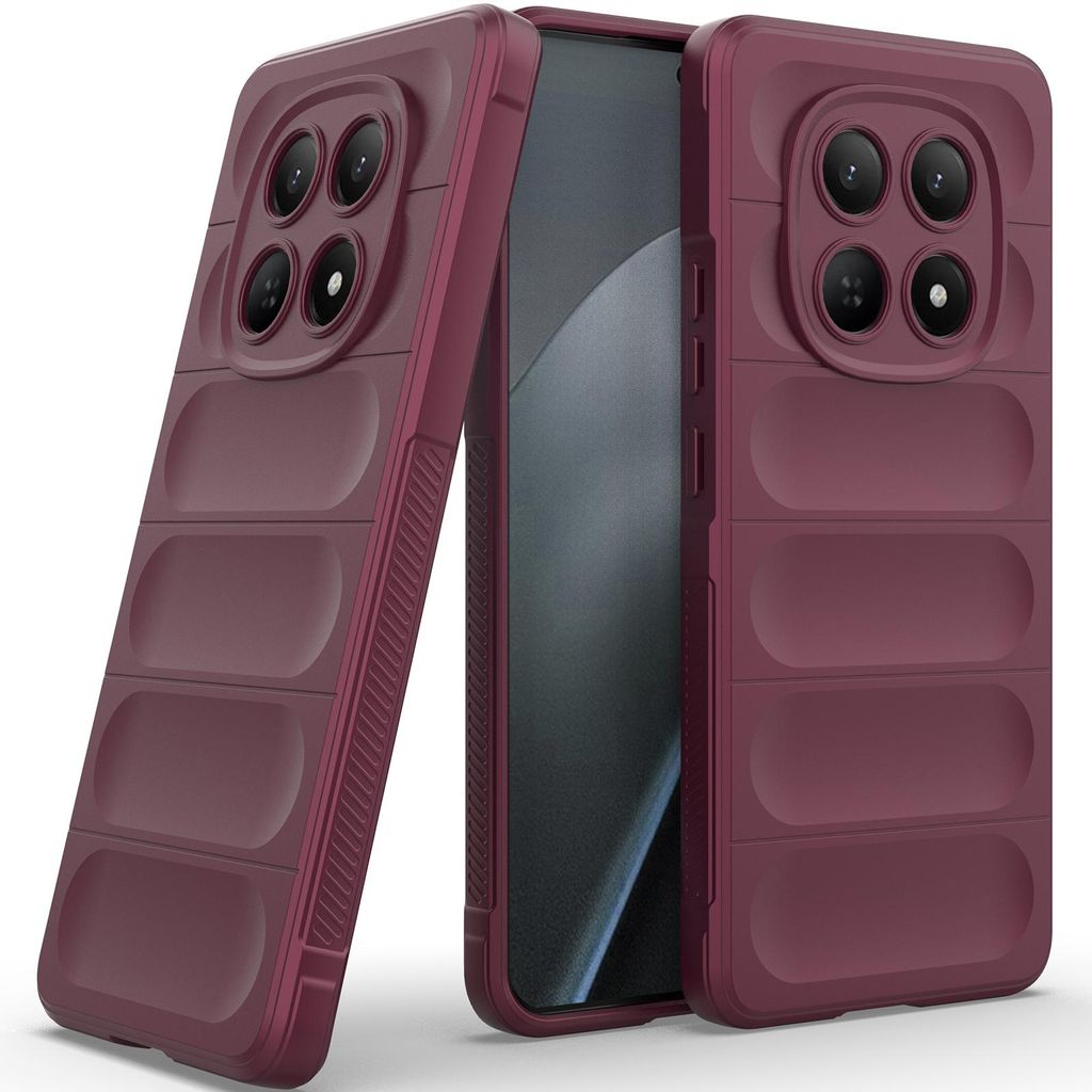 Handyhülle für Xiaomi Redmi Note 15 5G/4G Weich TPU Silikon Stossfest Anti-rutsch Hülle bordeaux