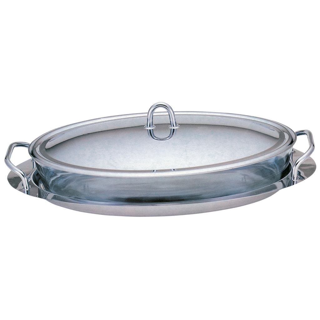 Servierschale mit Edelstahl / Glasschale 3 L BERLINGERHAUS BH-1385