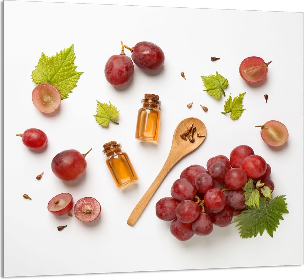 GLASPLATTE FÜR KÜCHE 65x60 Obst