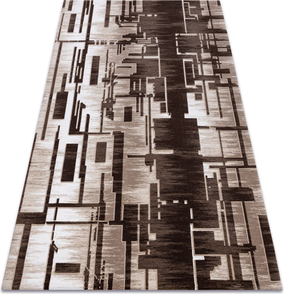 Teppich ACRYL USKUP Geometrisch 9481 beige braun 80x300 cm