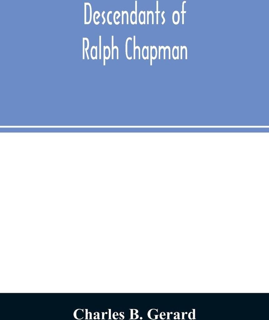 Descendants of Ralph Chapman