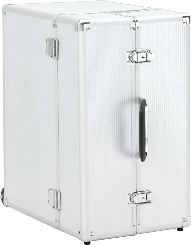 Mallette de Pilote en Aluminium Argenté - Bagage de Vol Professionnel