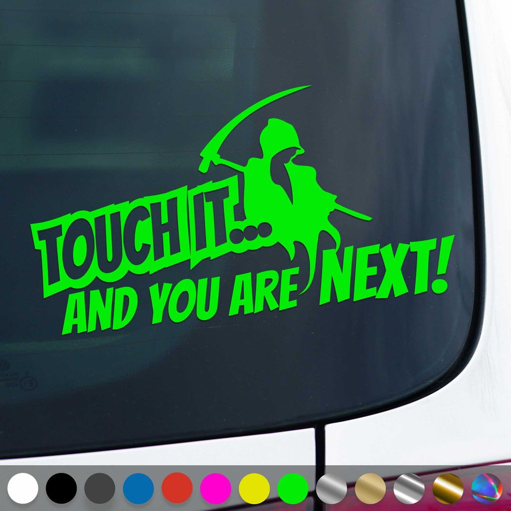 PantherPixel Touch It Aufkleber You Are Next Nicht Anfassen Produktbild 