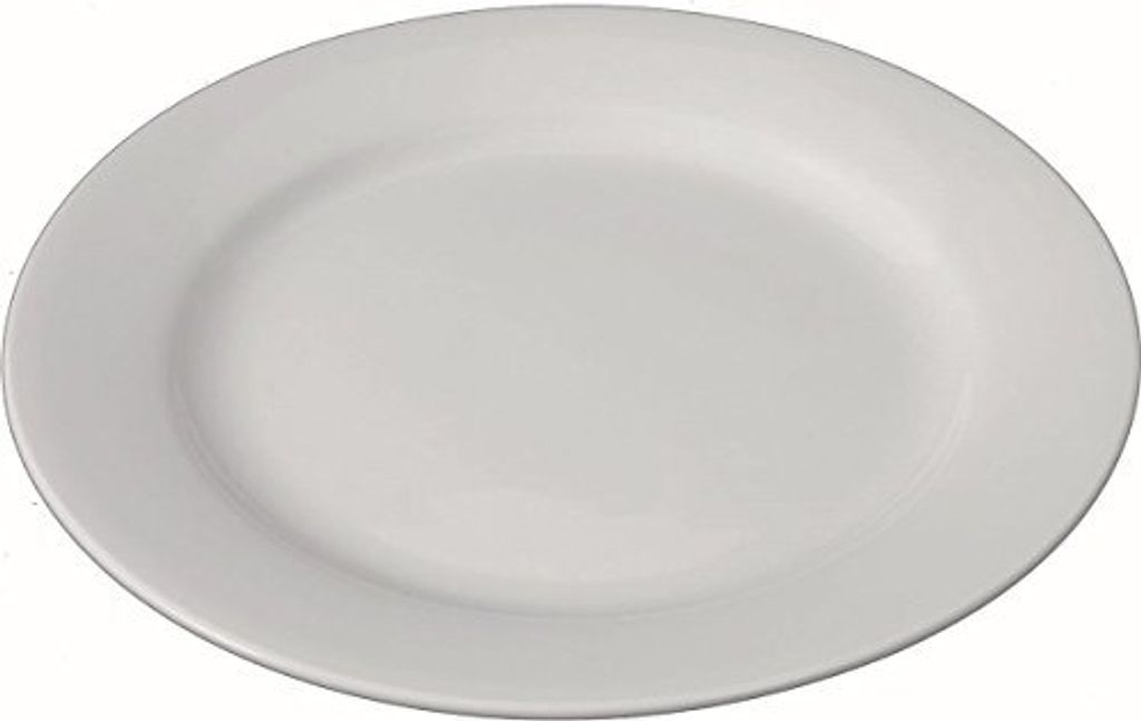 Teller flach Porzellan Ø 24 cm Speiseteller Geschirr Essteller Hotelporzellan