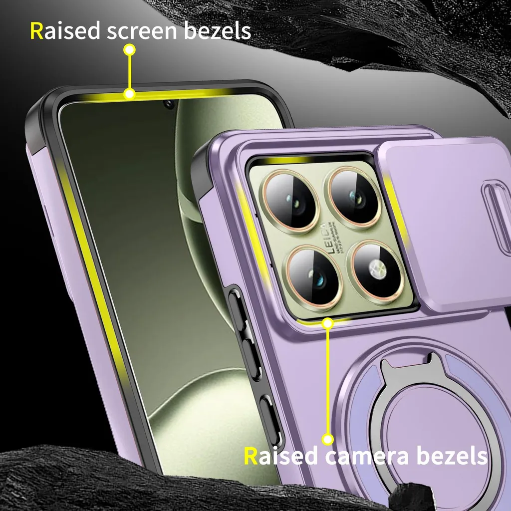Custodia Xiaomi 14T Viola: Stile Urbano e Protezione Totale Camera - 6