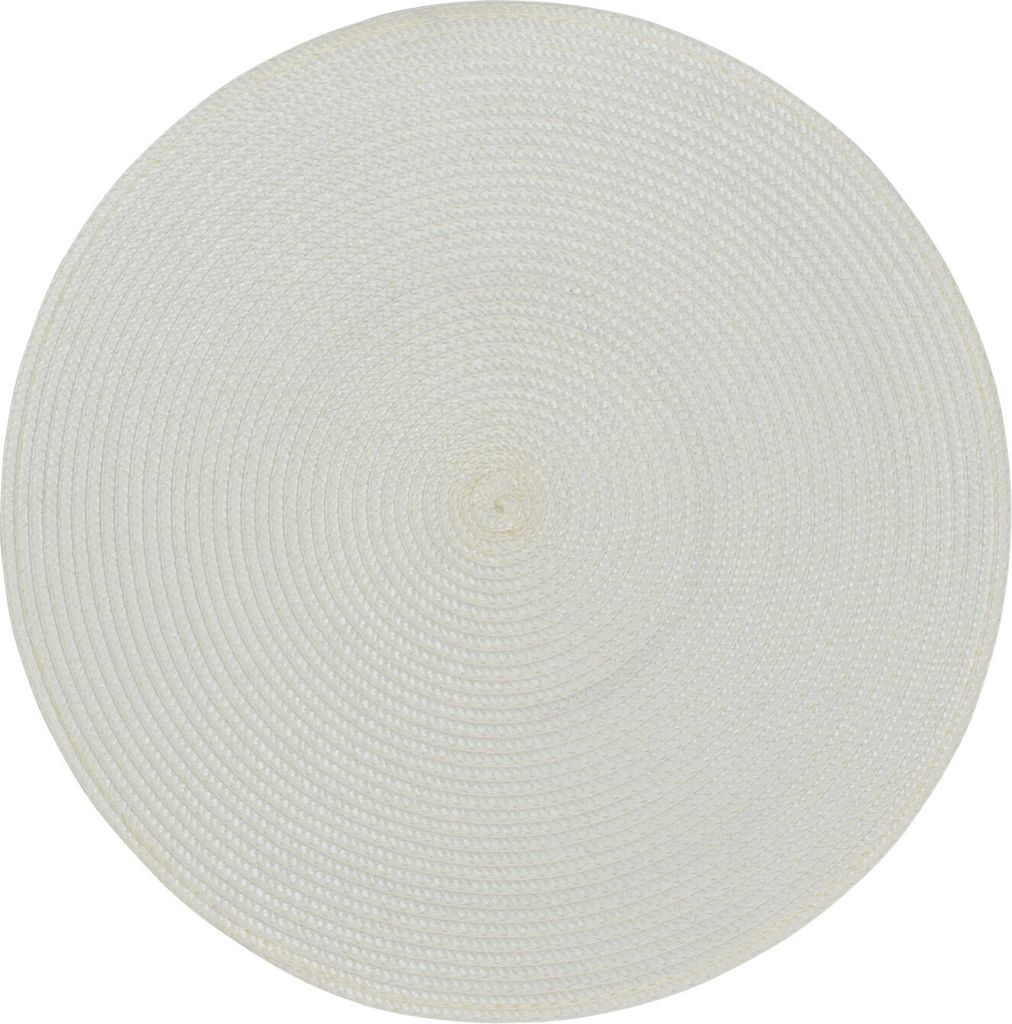 Platzdeckchen rund 38 cm, weiß