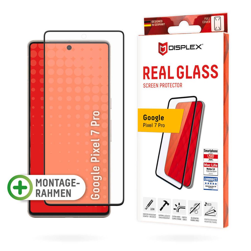 Displex Panzerglas (10H) für Google Pixel 7 Pro, Produktbild 