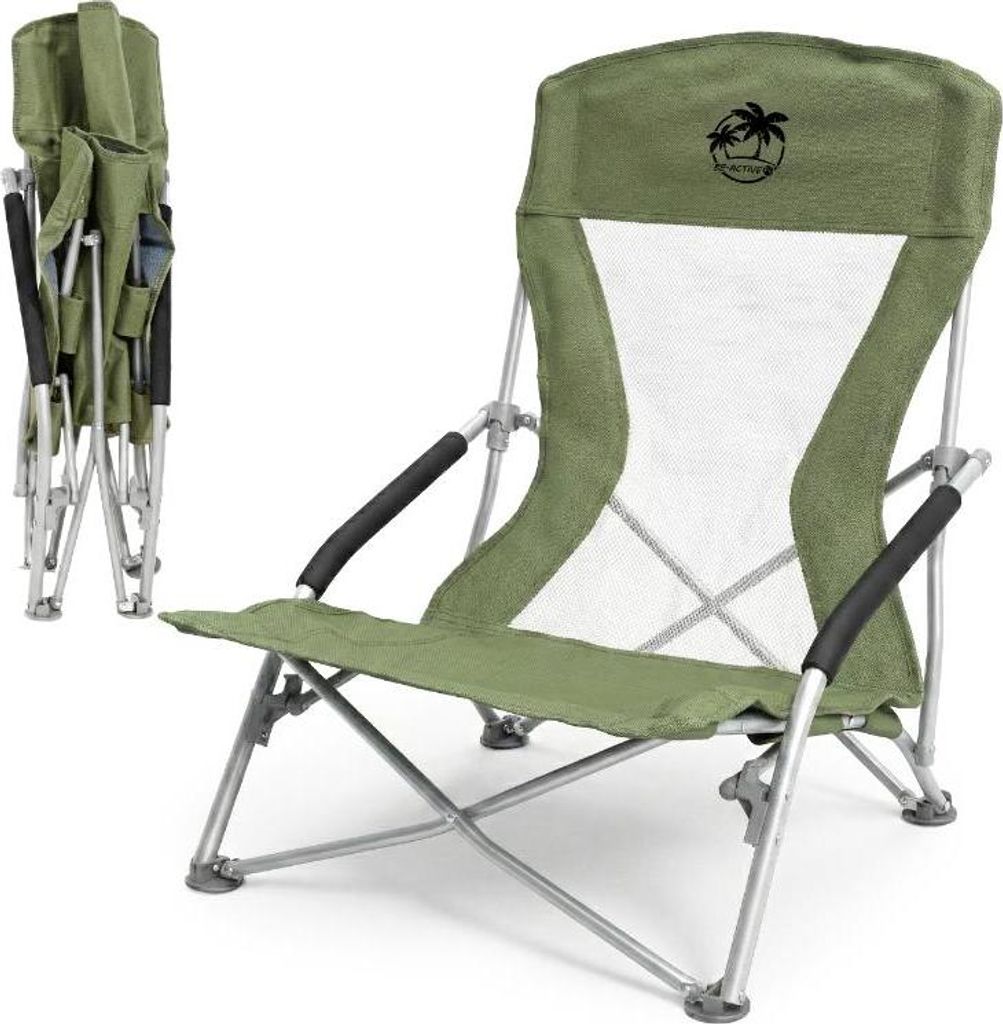 Campingstuhl bis 150 kg Angelstuhl Faltbar zum Strand Produktbild 