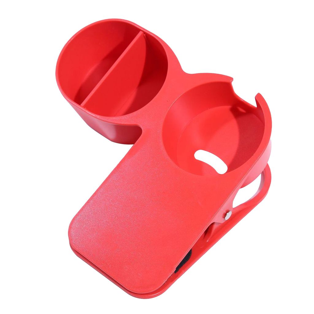 Platzsparende Tassenhalter-Clip mit Aufbewahrungskoffer ABS-Tisch Schreibtisch Flasche Ständer Clamp Office Lagerung-Rot