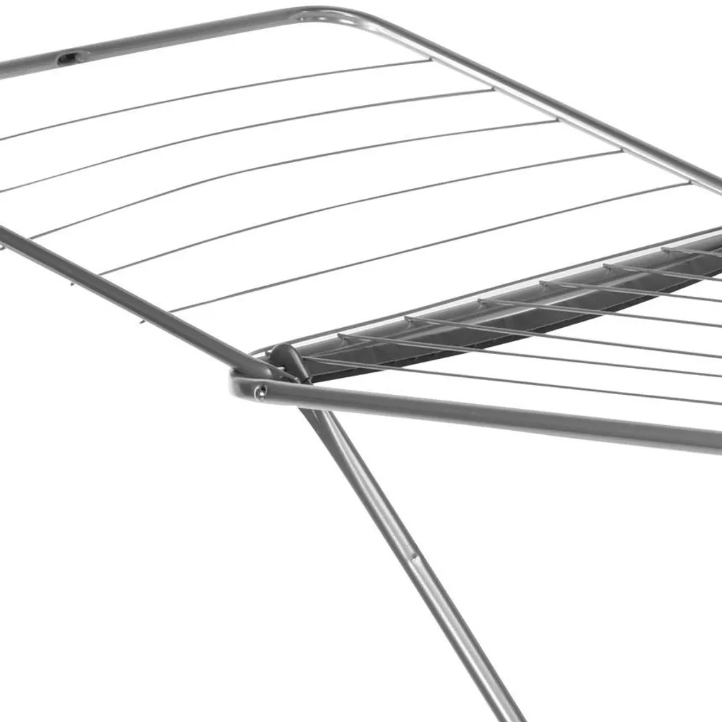 Séchoir vertical pliable en métal robuste, capacité 10 cintres métal
