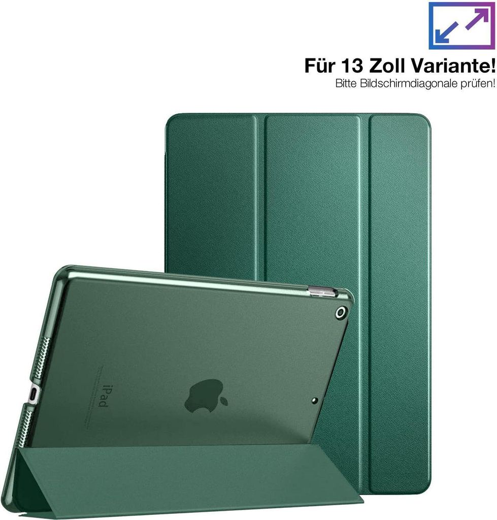 Schutzhülle für Apple iPad Pro 7. Gen 13.0 Zoll Cover Case Schutz Tablet Farbe: Dunkelgrün