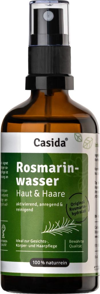 Casida Rosmarinwasser Haut und Haare, 100 ml Lösung
