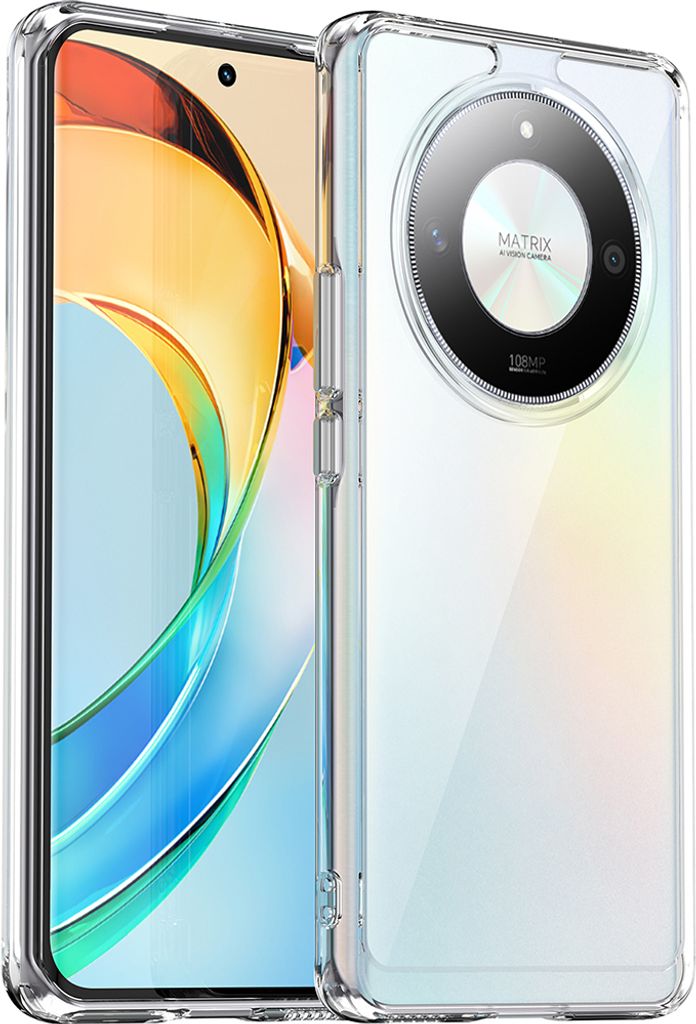 Schutzhülle für Honor X50/X50 Pro/X50 GT/X9B/Magic 6 Lite Klar Rückseite Stoßfeste TPU Silikon Bumper Hülle Transparent