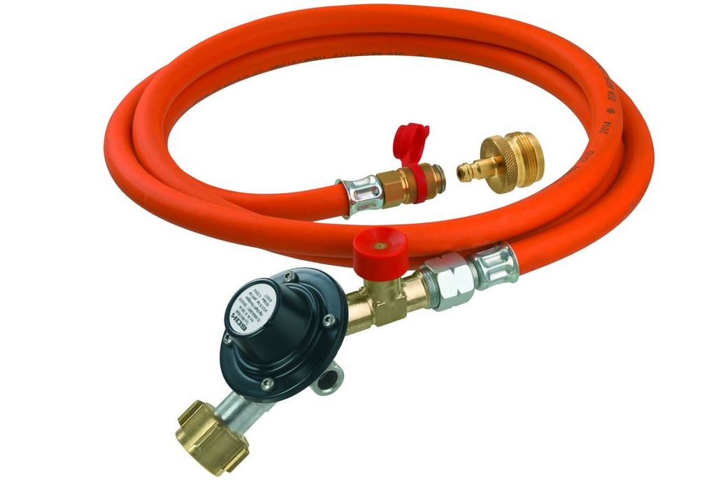 GOK Regler-Schlauch-Set für Gas-Kartuschen-Geräte (z.B. SKOTTI etc.), Variante:US 1-20 UNEF