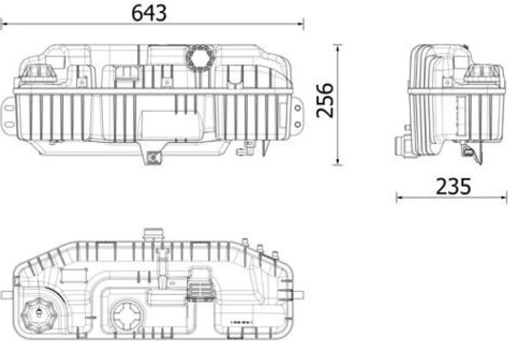 Réservoir liquide refroidissement MAHLE CRT 241 000P pour Mercedes Arocs