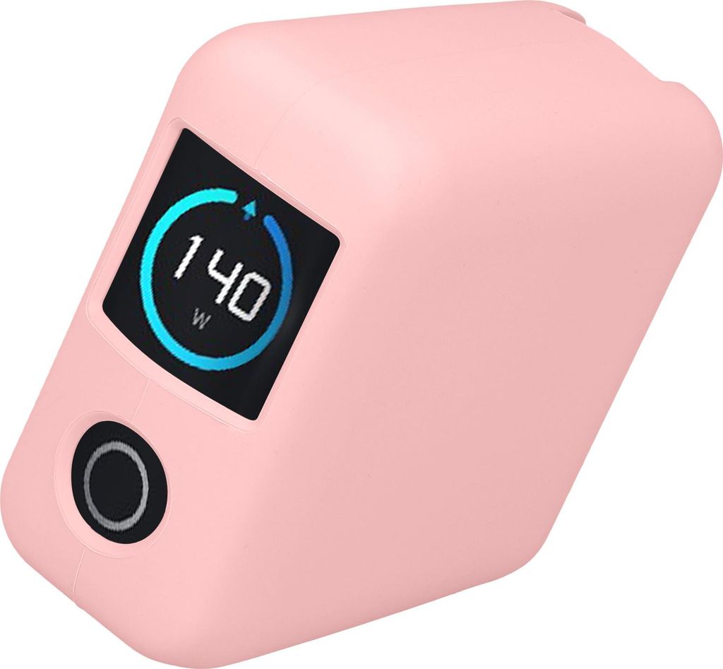 kwmobile Silikon Hülle für Anker Zolo 140W Case - Powerbank Hülle für unterwegs - Tasche für Power Bank - Altrosa