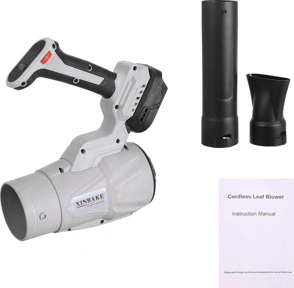 Kabelloser Laubbläser - Gartengebläse - 21V - 400W - Verstellbare Leistung - Leicht - Reinkupfermotor - Ohne Akku - SET3