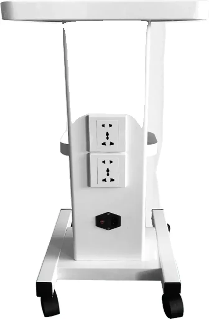 Chariot instruments de beauté mobile blanc pour cabines de soins exigües