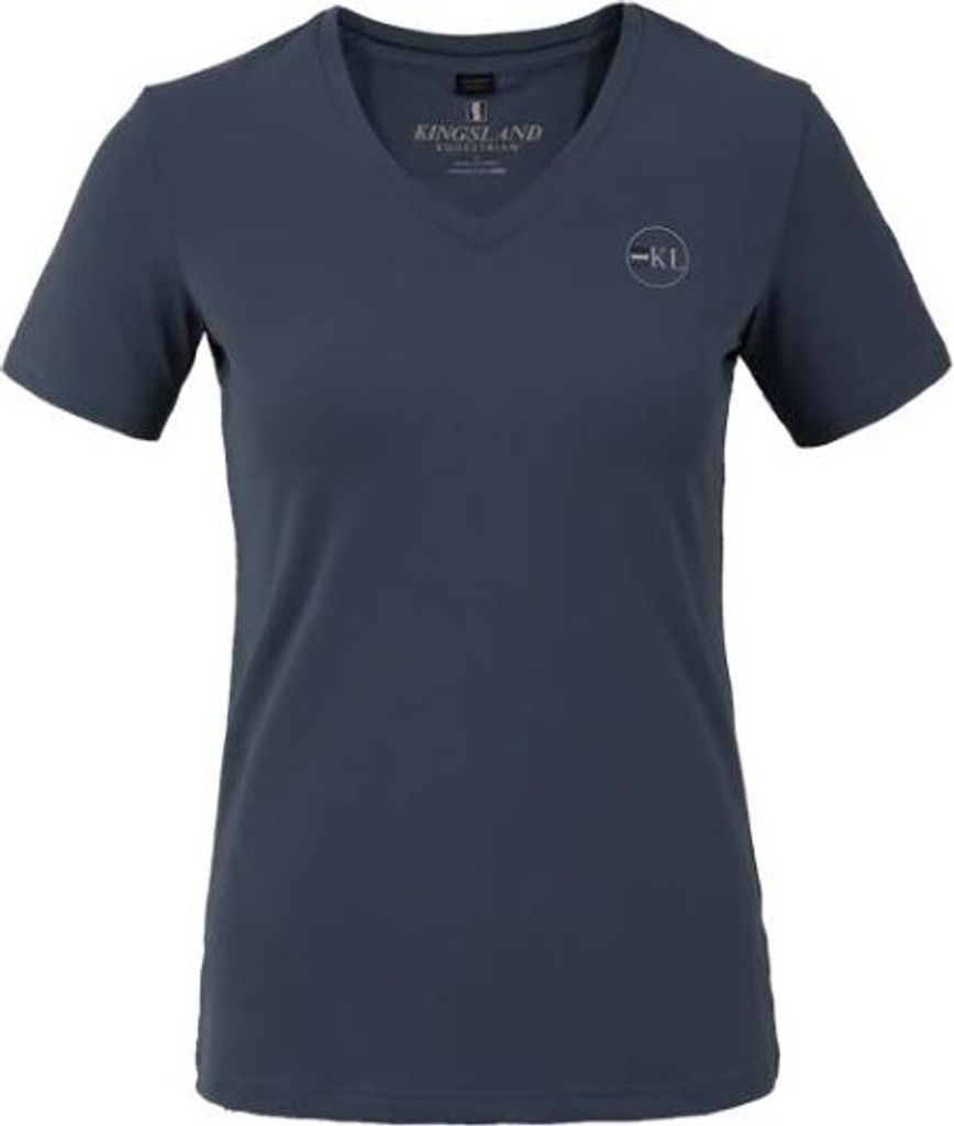 Kingsland Brandi Damen-Trainingsshirt Damen Blue Bering Sea Summer 2023, Größe:XL