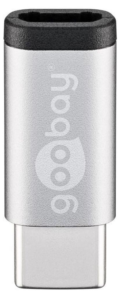 Goobay 56636, USB-C, USB 2.0 Micro-B, Silber Produktbild 