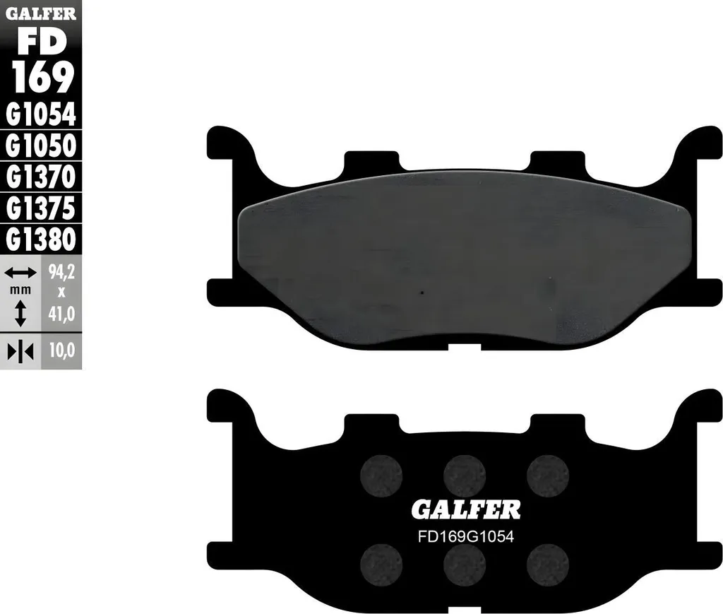 Plaquettes de Frein Galfer FD169G1054 Semi-Métal pour Yamaha MT-03 XJ
