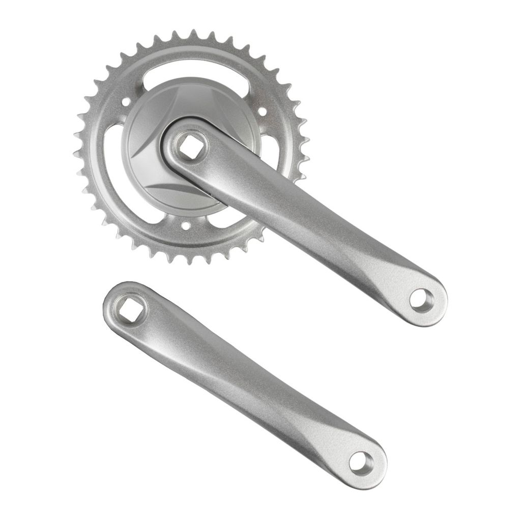 Kettenradgarnitur 38 Zähne 1-fach, 170 mm Kurbel, Silber Produktbild 