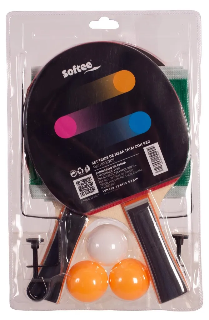 Set Tennis de Table Tatai Filet Extensible Multicolore Haute Qualité