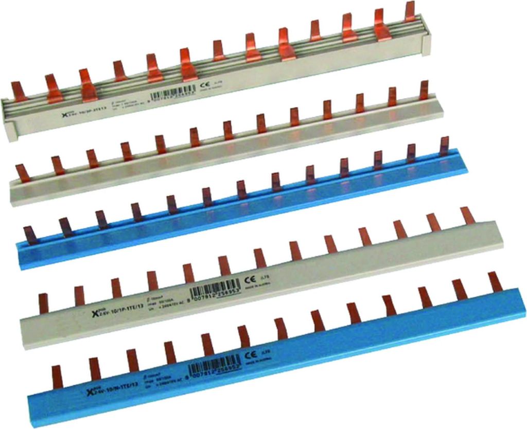 Eaton Phasenschiene, 1P, 10mm², gerade, 13 TE, grau, 10 Stk.